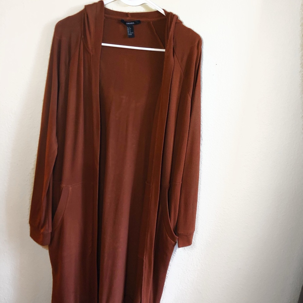 Long Cardigan with Hood